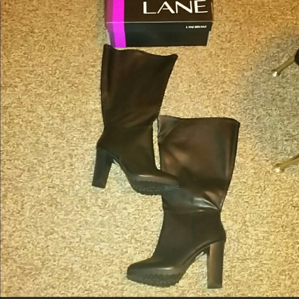 Lane Bryant platform boots